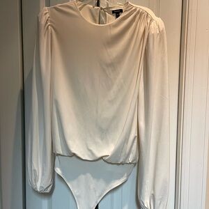 Express Cream Long Sleeve Bodysuit